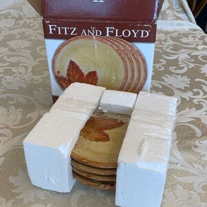 Fitz and Floyd Harvest Leaf Plate Set